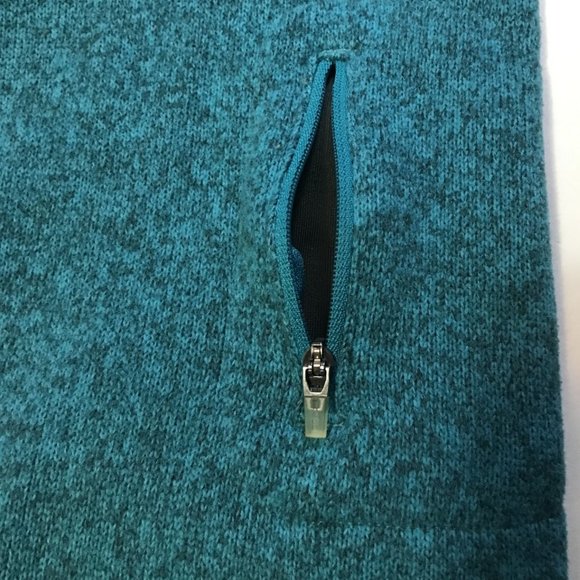 Eddie Bauer Blue & Gray Marled 1/4 Zip Pullover - Picture 8 of 11